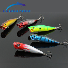 5PCS 10CM 12G Popper Fishing Lures Hard Bait Top Water Fishing Tackle Plastic Lures Quality