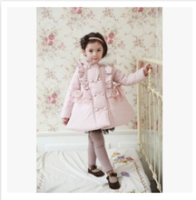 Kids Christmas winter outwear girls winter coat baby clothing Children cotton-padded clothes Outerwear winter keep warm coat