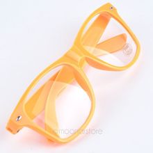 Fashion Summer Style Candy Color Glasses Unisex Clear Lens Wayfarer Nerd Geek Glasses Men Women Eyewear