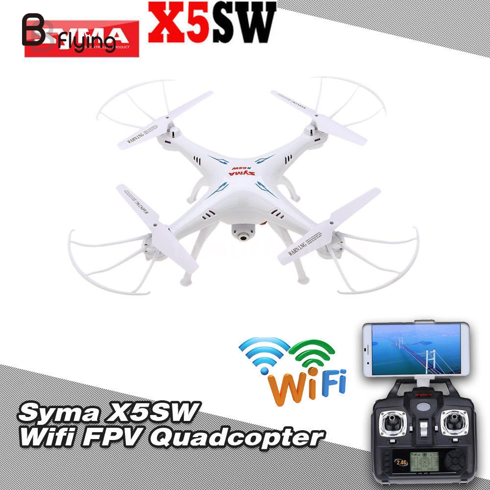 Syma X5SW WIFI FPV 2.4Ghz 4CH 6-Axis Gyro RC Quadcopter Helicopter Drone UFO 2.0MP HD Camera White RTF Shipping