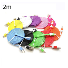 Micro USB Cable 1m 2m 3m 3ft 6ft 10ft Noolde Flat Fabric Braided Sync Data Charge