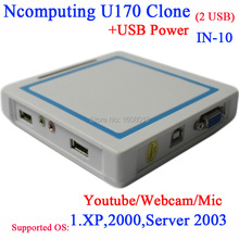 Thin client U170 China ncomputing clone NC RDP USB thin clients with 2 usb support webcam