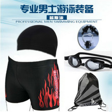 Swimming Shorts For Men Swimming Suit For Mens Sexy Swimwear Gay 2016 Mens Swim Trunks Wear Caps Goggles Swimming Suit