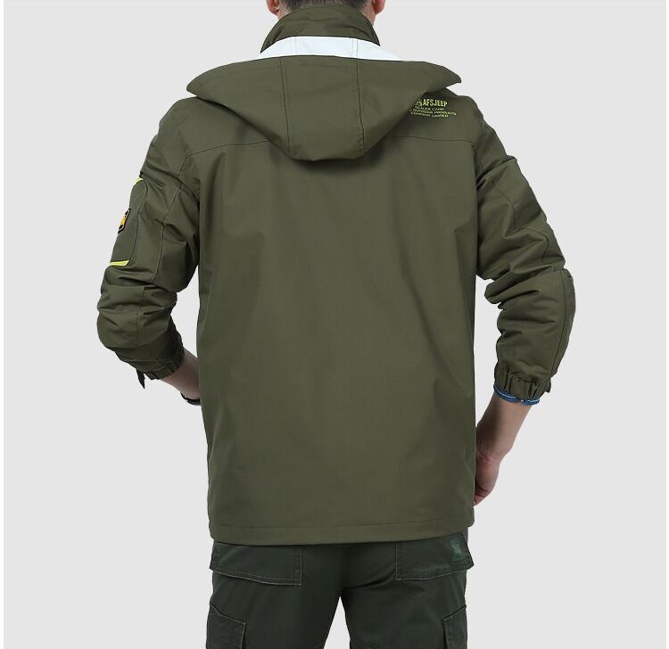 2015 Autumn Breathable Waterproof Mens Jackets Coats AFS JEEP Brand Military Outdoor Jacket Hooded Plus Size 3xl Casual Fit Coat (3)