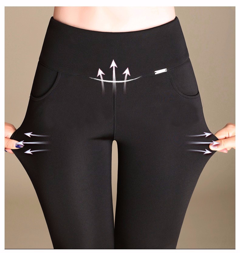 high waisted stretch work pants