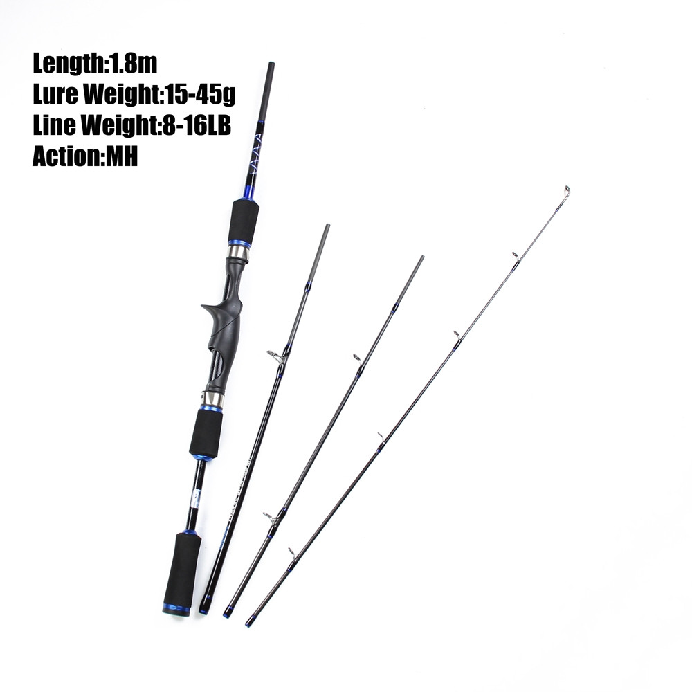 Best Multifunction Spinning Casting Rod 1.8m 2.1m Travel Spin Baitcasting Rods Super Trout Sea Beach M MH Hard Actions Tackle (5)