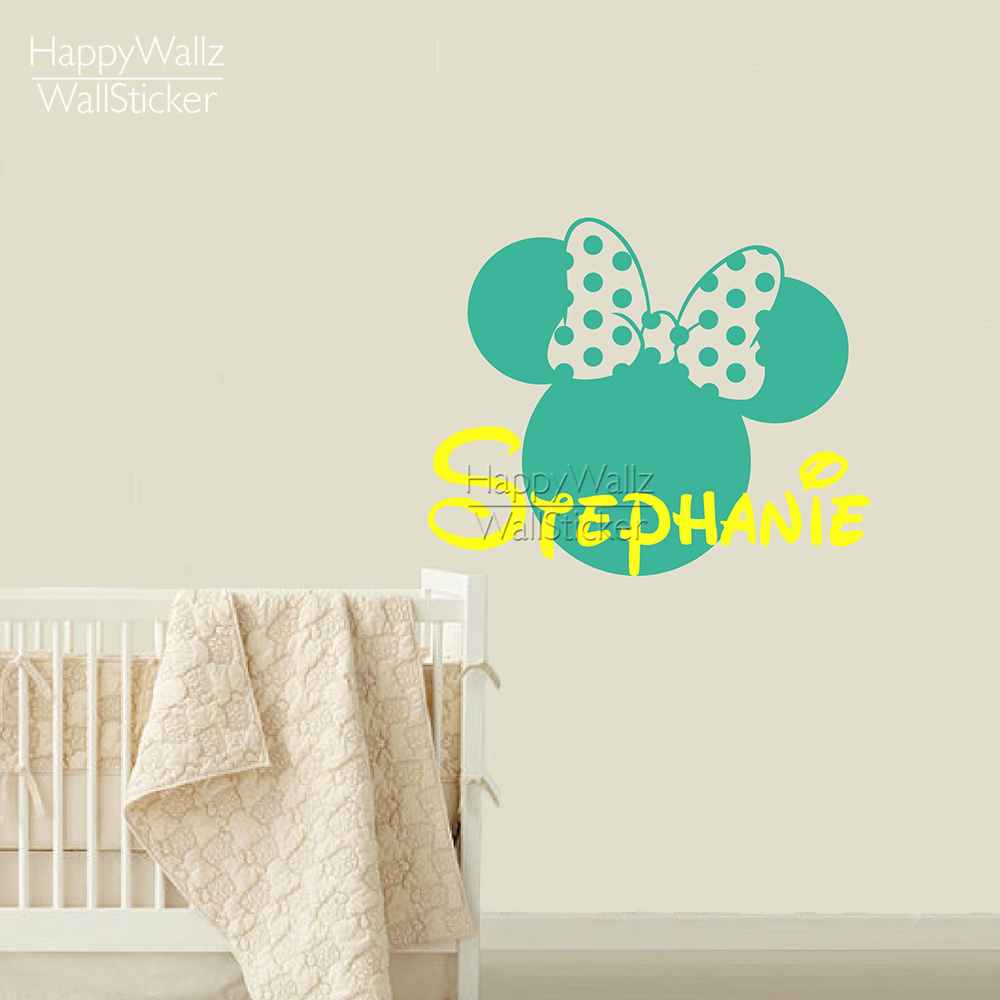font b Mini b font Mouse font b Wall b font Sticker Custom Name font
