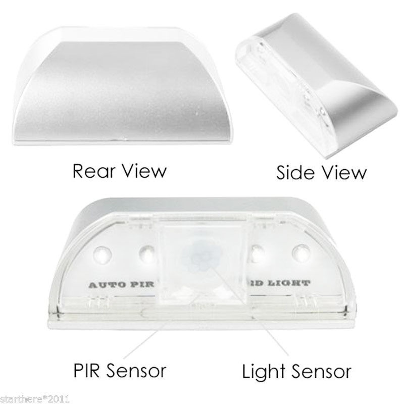 Wireless LED Door Keyhole Light Battery Night Light Auto PIR Motion Sensor Lamp， 