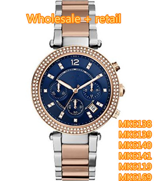Classic fashion watches MK6138 MK6139 MK6140 MK6141 MK6119 MK6169 original box wholesale and retail free shipping