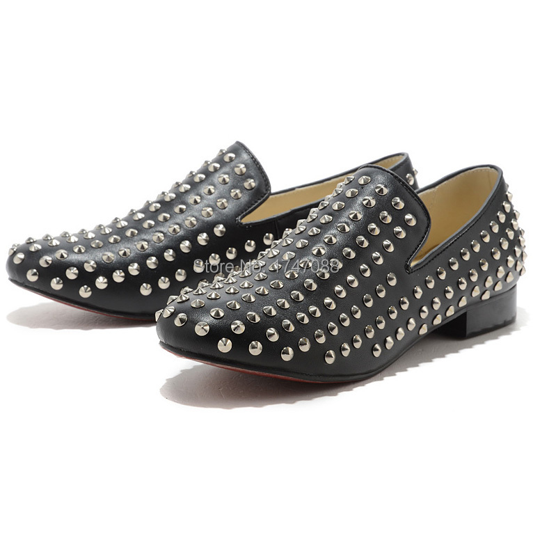 Cheapest Red Bottoms Rollerboy Flat Spikes Mens Flat Shoes Black Hot Sale-in Men&#39;s Flats from ...