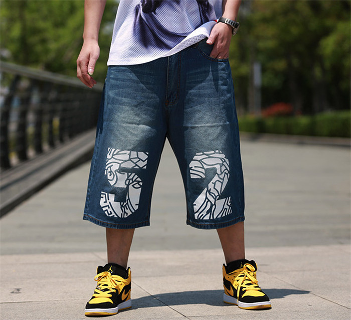 hip hop denim shorts