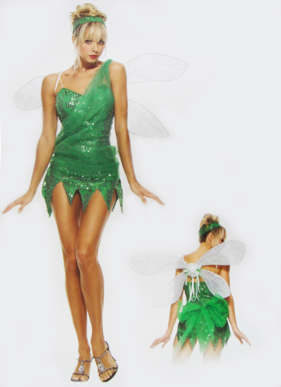 Disfraces de Halloween para mujeres elf Tinker Bell cosplay traje ...