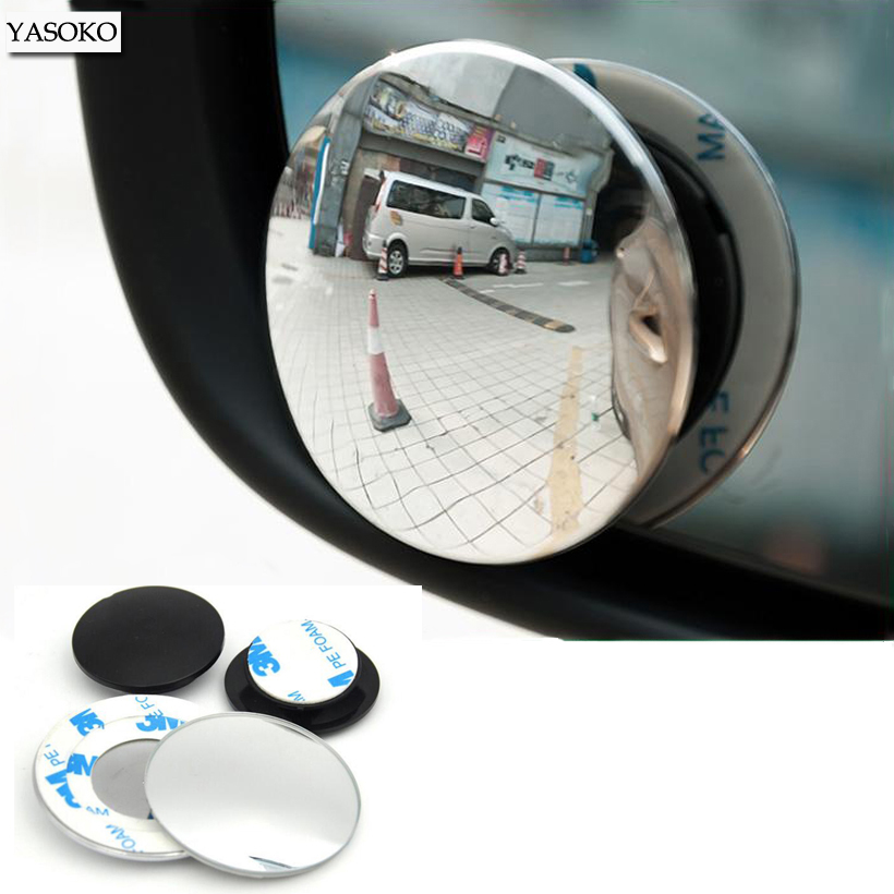 1 пара новые 360 град. безрамное ультратонкий широкоугольный круглый выпуклый слепое пятно зеркало для парковки зеркало заднего вида высокое качество