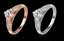 Promotion Real Platinum Golden Plated Ring Genuine SWA Stellux Austrian Crystal Luxury Rings Women Jewelry Ri