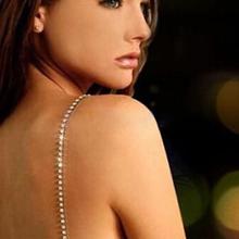 New Sexy Women s Ladies Adjustable Crystal Diamante Rhinestone Bra Shoulder Straps Nice