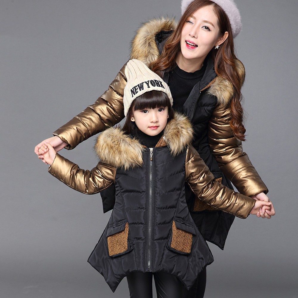 family winter coat clothing 00001