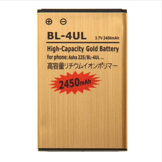 wholesale 2450mAh High Capacity Li ion Mobile Phone Battery for Nokia Asha 225 Gold50pcs lot