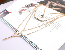 classic accessories chain necklace gold plated necklace maxi necklace multi layer statement necklace women jewelry 1730