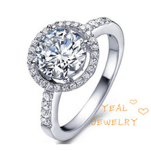 Bague femme $1.8 Wedding Rings For Women Sterling Silver Imitation Diamond Jewelry Free Shipping Sz6-Sz9 MSR038