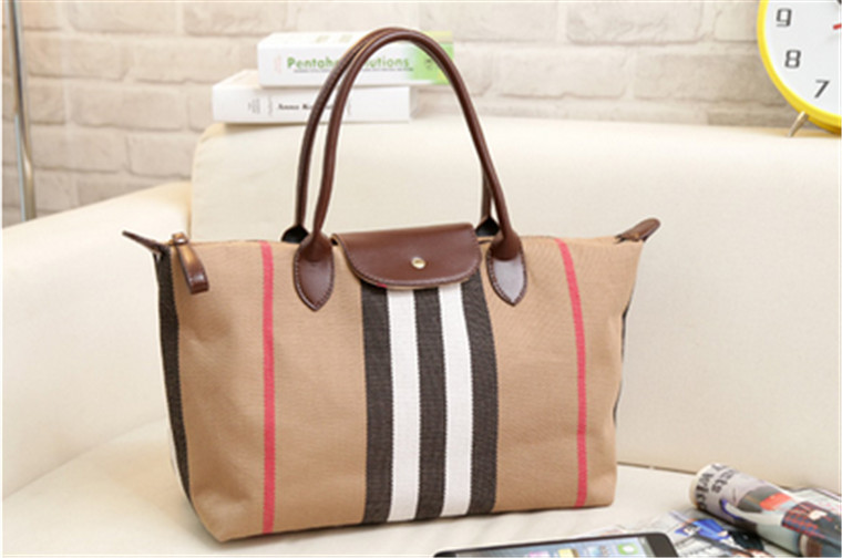 2016 Women Shopping Bag Tote Handbag B Canvas Brand Plaid Fashion Casual Large Capacity High Quality Ladies Shoulder Bags