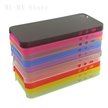 Matte Transparent Ultra-thin 0.3mm Soft Back Case Plastic Protective Cover Skin Shell for Apple iPhone 5 5S Mobile Phone Bags