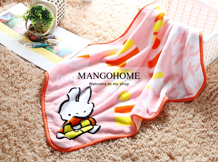 super- soft -skin-friendly- flannel- double-sided- pink Miffy- baby- blanket- air- conditioning- blanket-12.jpg