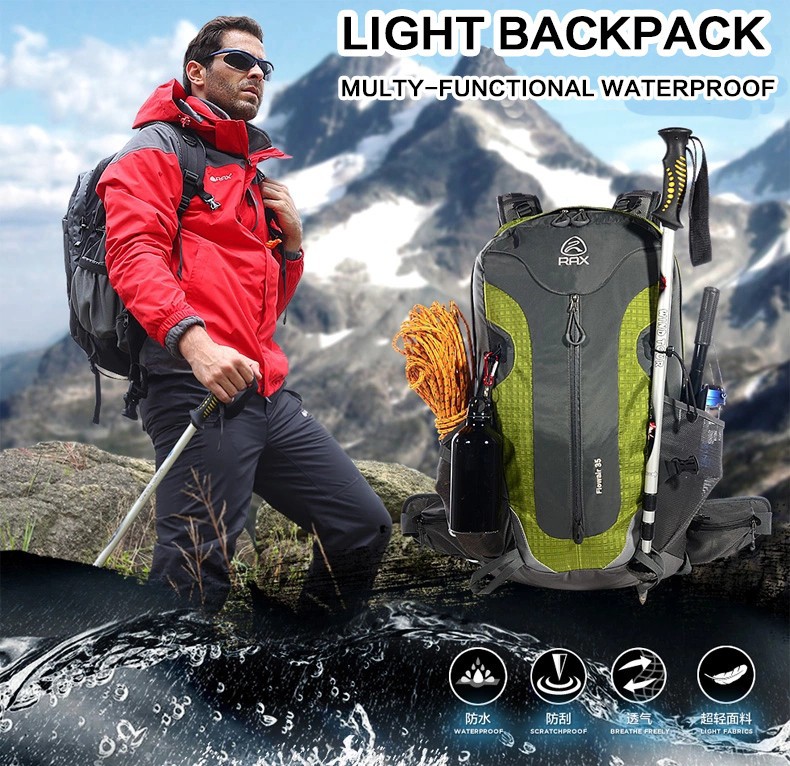 waterproof 35L backpack