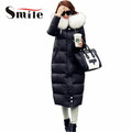Women s Winter Long Padded Jacket with Fur Collar Large Size Women 90 Goose Down Jackets