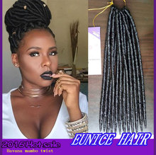 Fauxlocs Crochet HAIR Extensions, 100G Synthetic Dreadlocs 14″ Crochet Hair, 2X Havana Mambo Faux Locs Braids