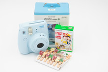 Фудзи-xerox Fujifilm Instax мгновенной фотографии мини 8 синий с 10 лист(ов) фильмы фотографии фотографий
