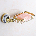 Modern Bathroom Wall Mounted Polished Gold BrassSoap Dish Basket Holder