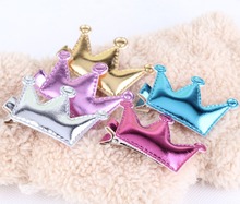 Cheap Price Baby Hair Accessories Sweet PU Star/ Crown Baby Girls Hairpins Grips Kids Barrette Novelty Lovely Baby Hair Clip