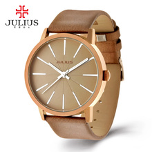 2016 Luxury Brand Julius fashion watch Women Quartz Men sports Watch Strip Marks Leather Wristwatches women dress military watch