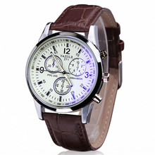 Superior 5 Colors Luxury Men Fashion Faux Leather Quartz Analog Watch Business Wrist Watches July11