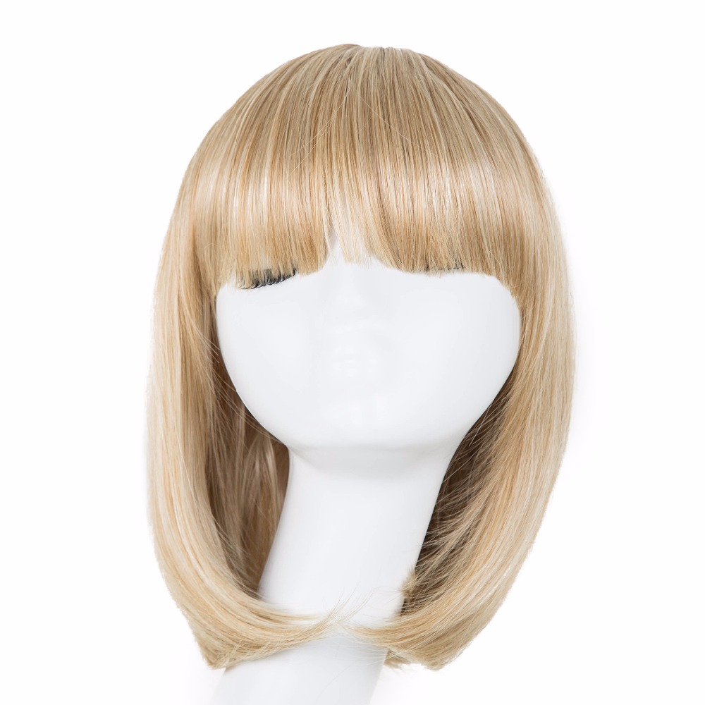 short wavy blonde wig