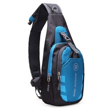 2015 Fashion Men Bags Nylon Chest Diagonal Package Messenger Shoulder Bag Waterproof Sport Casual Running Outdoor Back Pack 1pcs