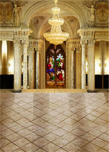 Castle Photography Backdrops Children 5x7ft or 3x5ft Vinyl Baby Background Golden Photo Studio Props jiegq130