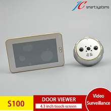 Smart Digital Door Peephole Mini Spyhole Camera Door View Camera at the Door with 4.3 Inch Touch Screen For Security