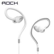 ROCK Original Luxury Zircon Sports Stereo Earphone Headset 3.5mm In Ear Headphone Earbuds For iPhone Samsung With Mic clear bass