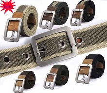 HOT 2015 wholesale Real Solid brand Belt for Men Cinto men s Fashion Pin Buckle Canvas