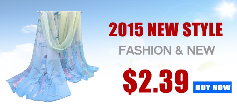 spring and summer women scarf 2015 new pashmina shawl printed cape silk chiffon tippet muffler