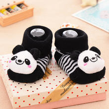 1 Pair New Cute Baby Socks Newborn Animal Cartoon Doll 3D Infant Supplies Model Anti slip