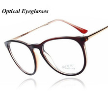 new fashion eyeglasses retro vintage metal plain frame optical glasses men women myopia eyeglasses frame oculos de grau A1