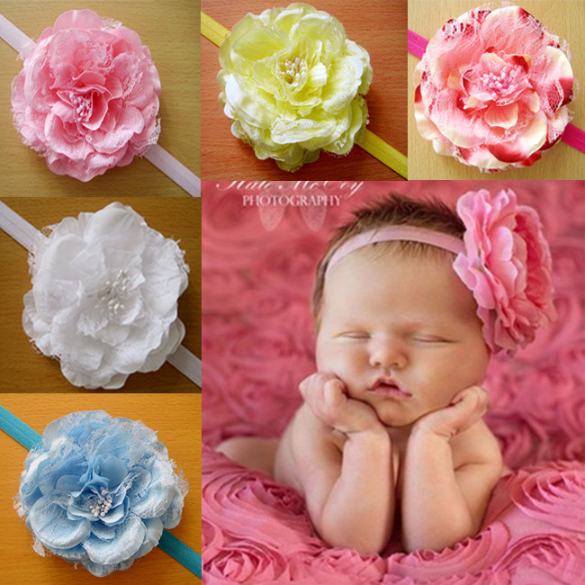 10Pcs Kids Baby Girl Toddler Flower Headband Hair Band Accessories Headwear Gift