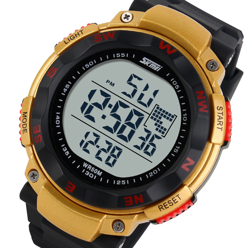 New Fashion Men Sports Watch LED Digital Brand Military Watches Fashion Digital Dress Swim Casual Wristwatches