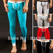 2PCS/Lot Hot Sale Modal Sexy Mens Long Johns Thermal Underwear Pants Low Wasit Pouch Warm Trousers Bottoms Man Male Lingerie