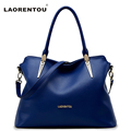 LAORENTOU Cowhide Leather Shoulder Bag Ladies Leather Luxury Handbags Women Bags Designer Ladies Shoulder Bag Casual