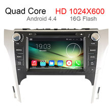 1.6GHz CPU Pure Android 4.4.4 Car DVD Player for Toyota Camry 2012 GPS Navigation Radio Stereo Support OBDll 3G Built-in WiFi