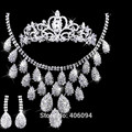 2016 New Party Ruby Trendy Necklace Bride Accessories Jewelry Sets Type Wholesale Hot Parure Freeshipping Necklace