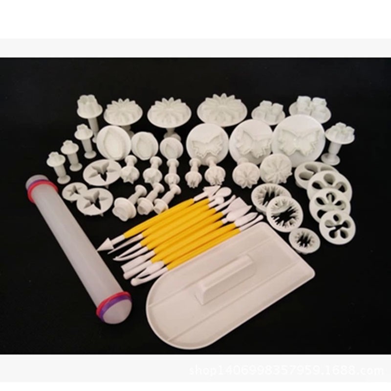 Engraved fondant rolling pin cake embossing mold stick roller embossing fondant rolling pin 68pcs (2)
